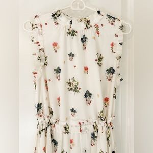 NEVER WORN! TED BAKER LONDON FLORAL GARDEN MIDI DRESS 🌸🍓🐞 NWOT